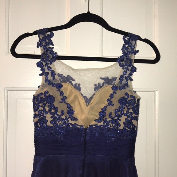 Blue Mac Duggal Cocktail Dress - Picture 2 of 4